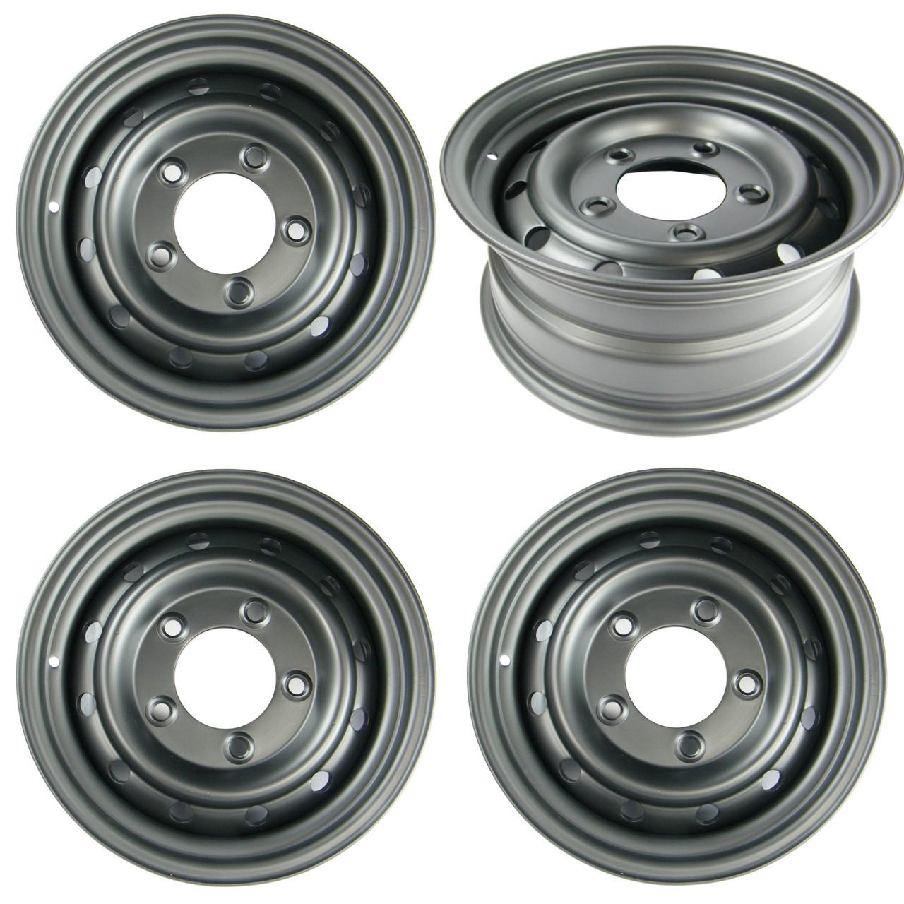 WOLF Heavy Duty 16" X 6.5" Wheels Black set Of 4 for Defender Questions & Answers