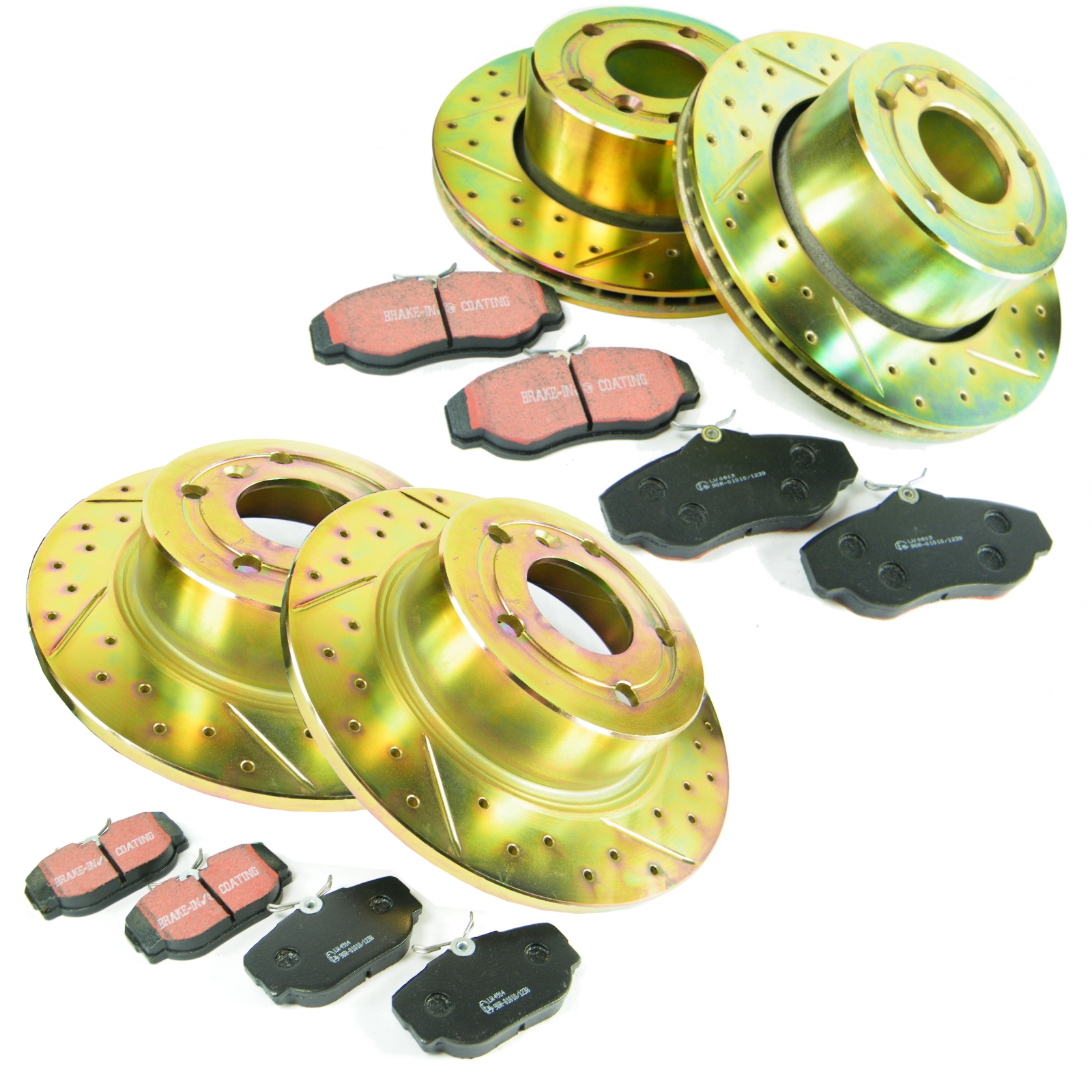 Performance Drilled & Grooved Brake Discs with Pads for Discovery 2 Questions & Answers