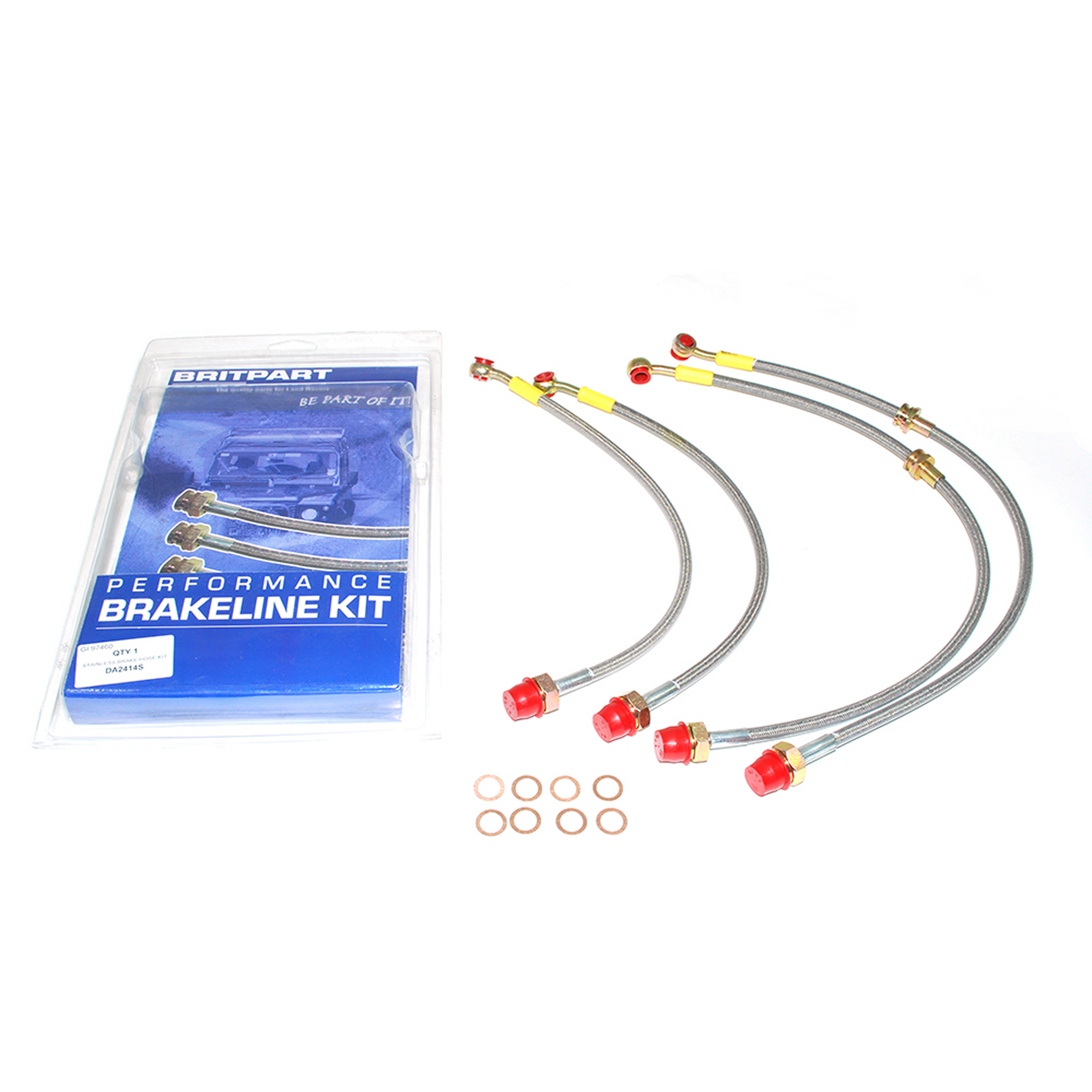 Britpart Standard Length Stainless Steel Braided Brake Hose Kit for Discovery 2 (1998-2004) Questions & Answers