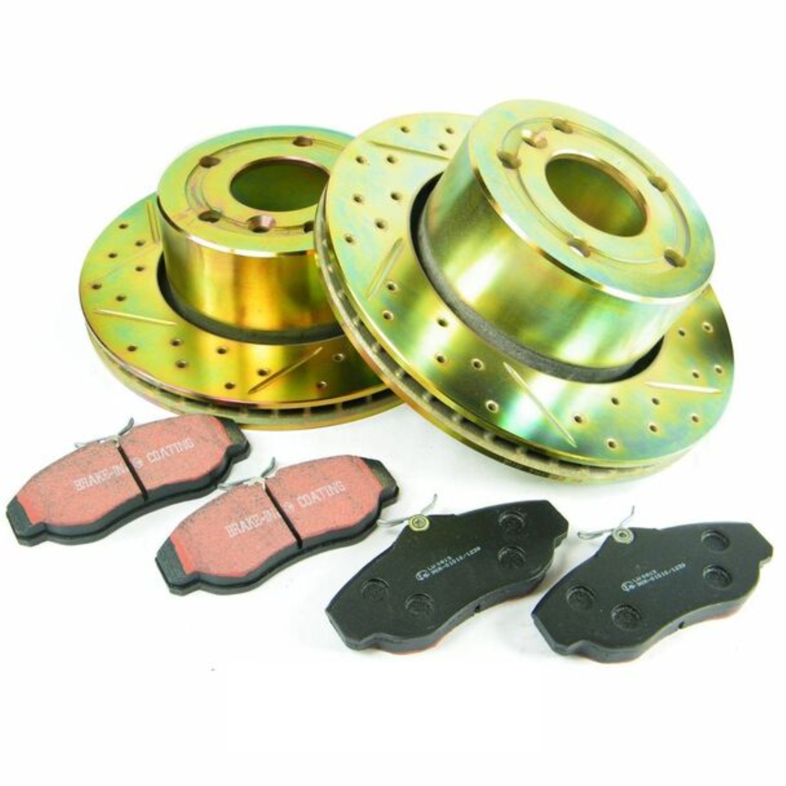 Performance Drilled Front Brake Disc & EBC Brake Pad Kit for Discovery 2 Questions & Answers