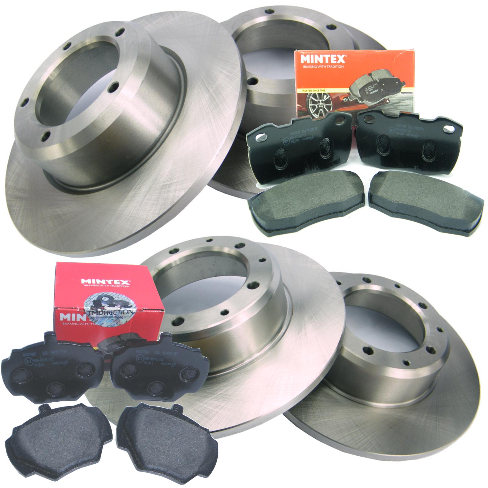 Front & Rear Brake Discs With MINTEX Brake Pads Kit for Defender 90 Questions & Answers