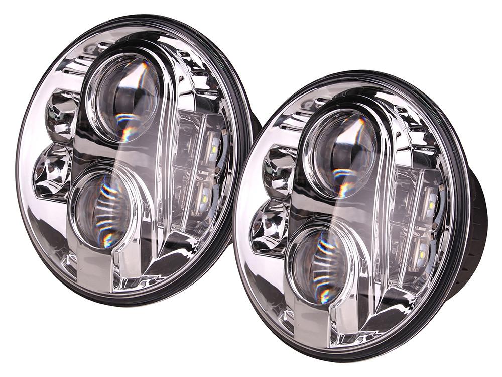 Lynx Eye LED Headlamp Pair Right Hand Drive 7" Round DOT & E-Marked for Defender Questions & Answers