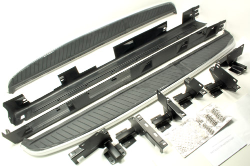 Range Rover Sport L320 Side Steps Thermo Plastic Top Brushed Aluminium Edge Questions & Answers