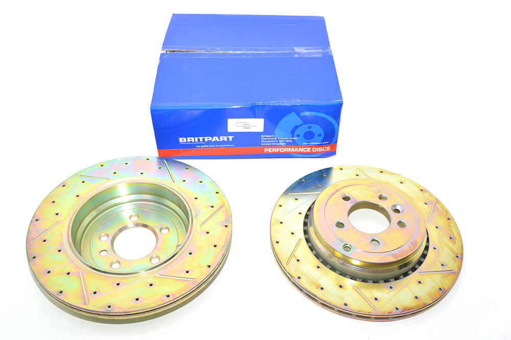 L320 Brake Discs Rear Drilled and Grooved Performance Upgrade for Range Rover Sport Questions & Answers