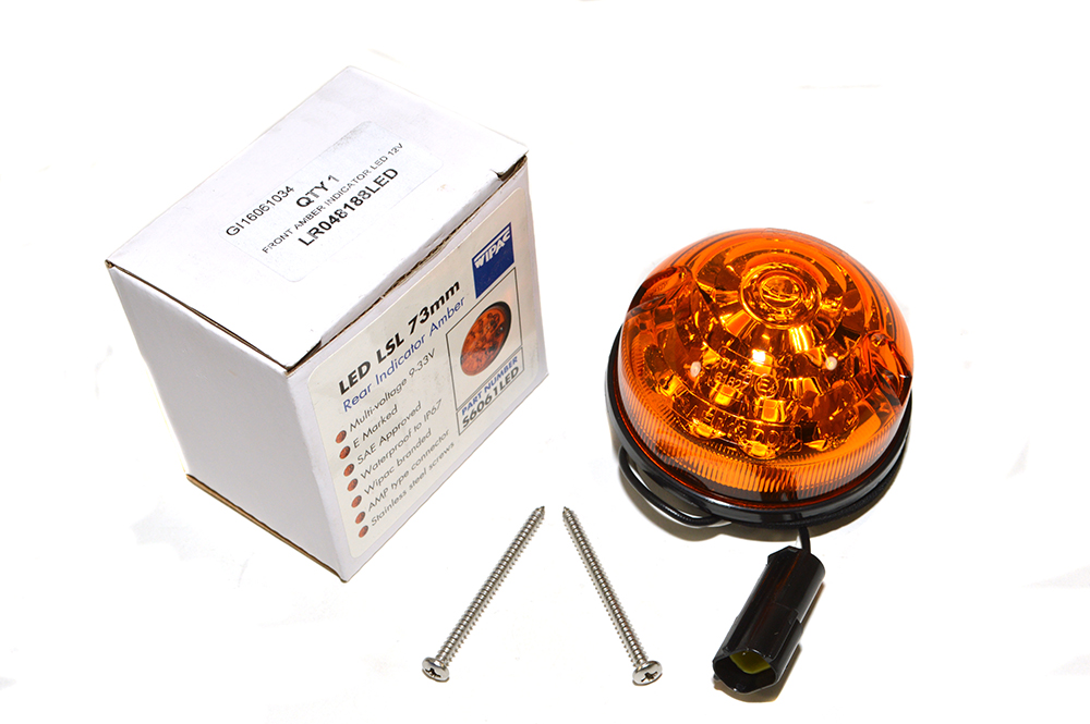 Defender Front And Rear Amber LED Indicator - 73mm Questions & Answers