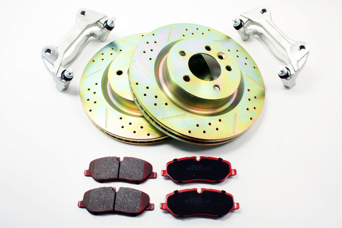 Terrafirma Discovery 3/4 Range Rover Sport Big Brake Upgrade Kit Premium Ceramic Brake Pads & CDG Cross Drilled & Grooved Brake Discs Questions & Answers