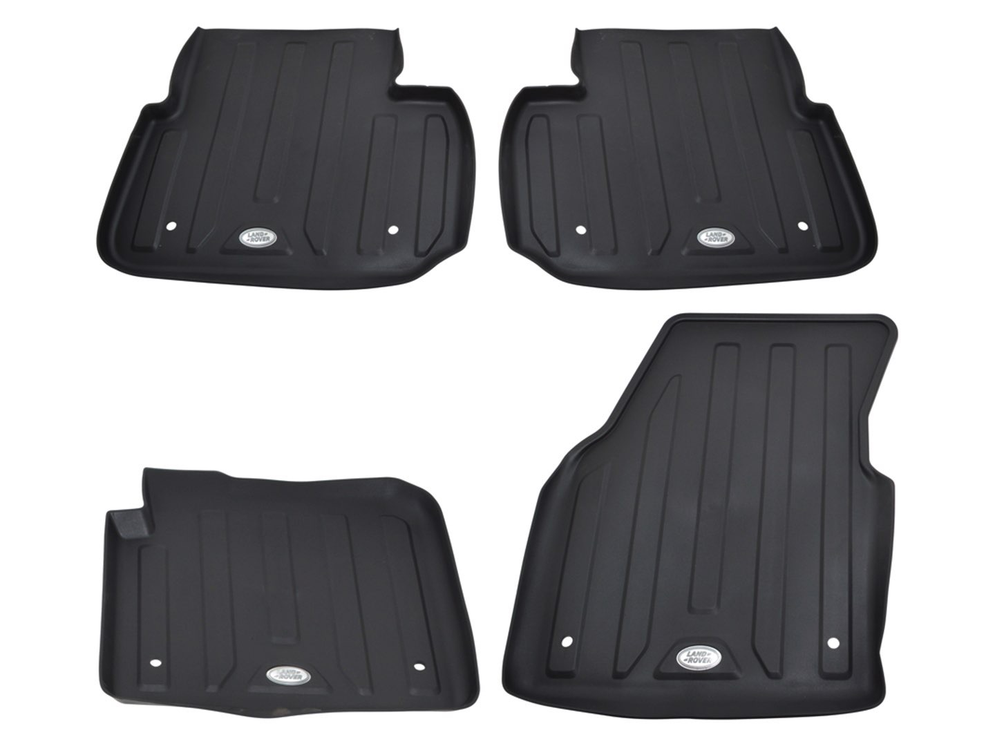 Front & Rear Rubber Floor Mat Set Black RHD for Discovery Sport Questions & Answers