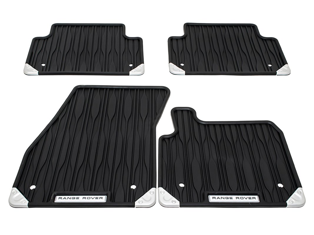 Range Rover Evoque 2019- Manual Front & Rear Rubber Floor Mat Set Black Right Hand Drive Questions & Answers