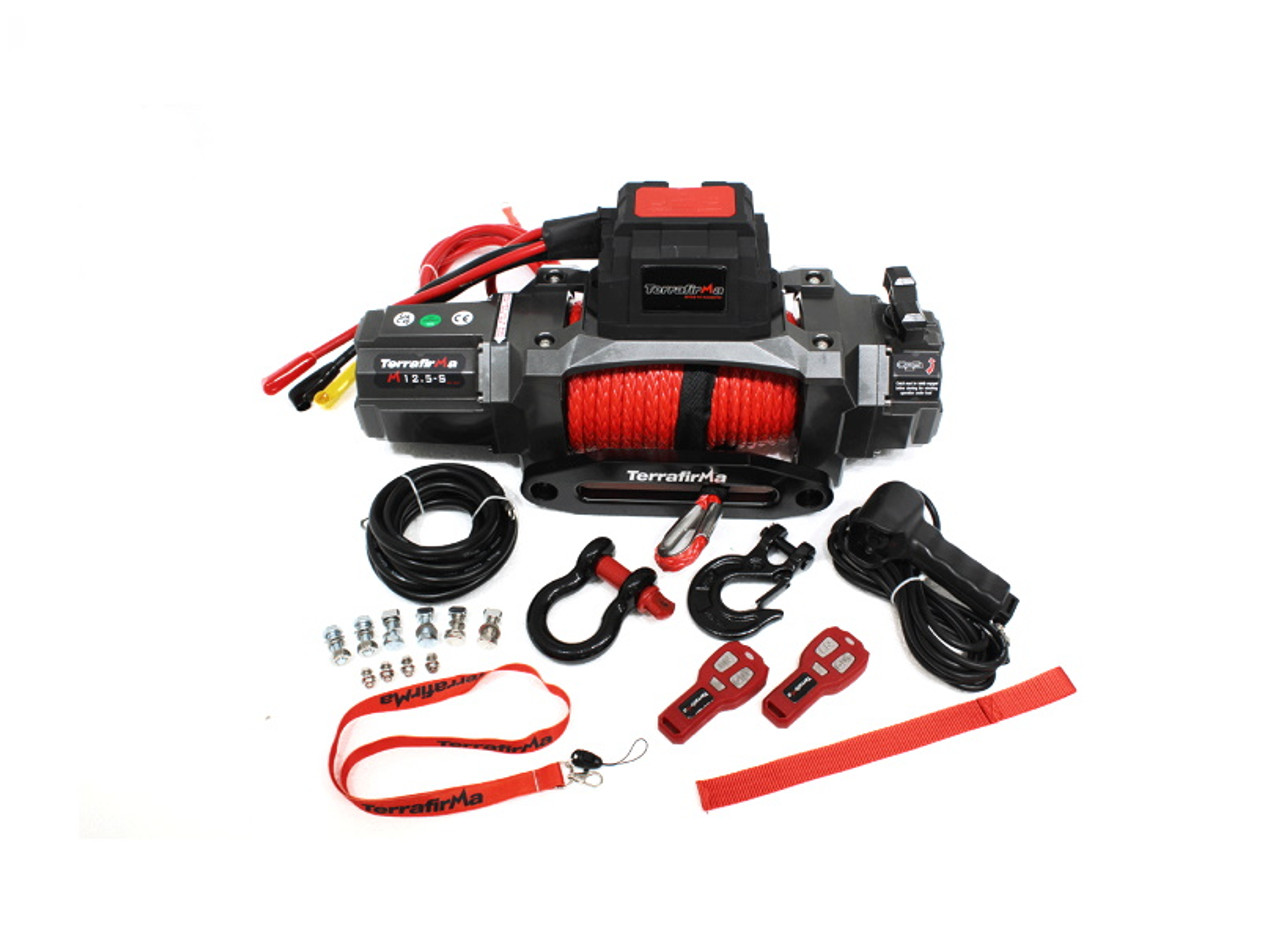 TERRAFIRMA M12.5S 12v Electric Winch Synthetic Rope & Wireless 12,500lb Questions & Answers